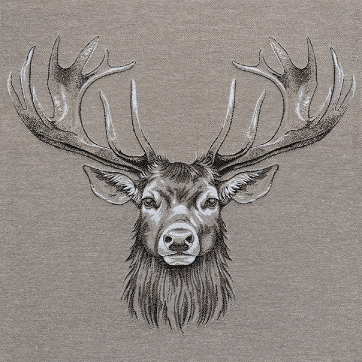 612-8_45x45 kh_gewebter hirsch_beige_gross